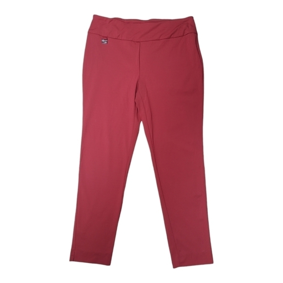 Lisette L Essentials Slim - Ankle Pants, Kathryn PDR Style 17655 Red Size Large - Picture 12 of 15